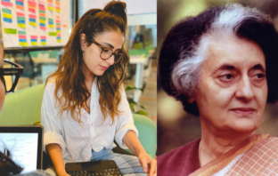 Fatima Sana Shaikh and Indira Gandhi photo