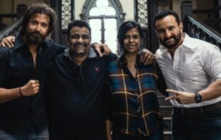 hrithik ROshan, Saif Ali Khan and Vikram Vedha team