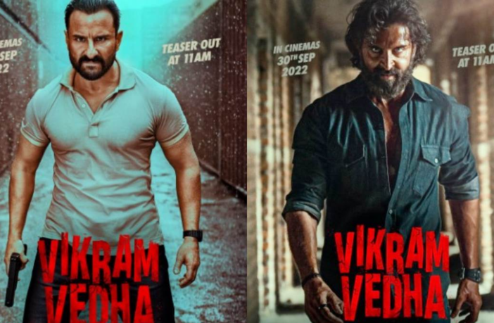 Saif Ali Khan and Hrithik Roshan look from VIkram Vedha