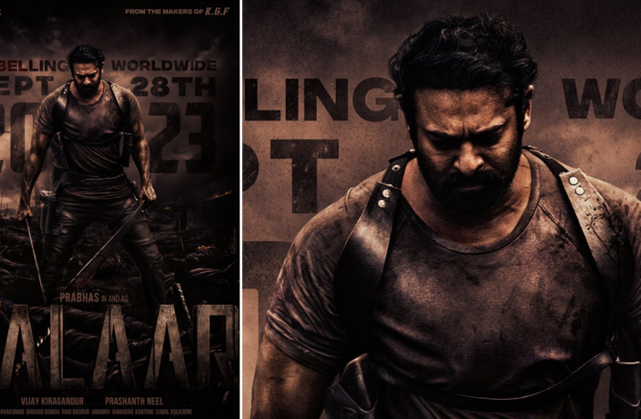 Salaar poster and Prabhas look in Salaar