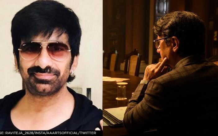 Ravi Teja and Anupam Kher look from Tiger Nageswara Rao