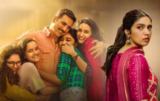 Akshay Kumar, Bhumi Pednekar and his four sisters in Raksha Bandhan movie poster