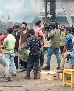 Prabhas photo from the sets of Salaar ( Credits: Twitter.com/@BheeshmaTalksss )