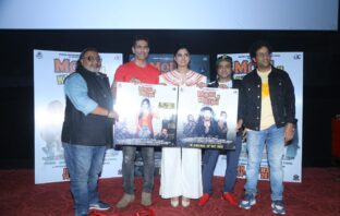 DIrector Eddy SIngh with the star cast of Modi Ji Ki Beti, Tarun Khanna, Avani Modi, Pitobash, Vikram Kochhar at therr trailer launch