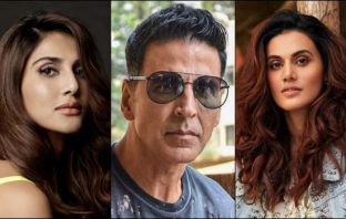 Vaani Kapoor, AKshay Kumar and Taapsee Pannu file photo