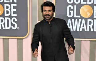 Ram Charan at the Golden Globes Award event 2023