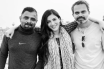 Shruti Haasan with cinematographer Bhuvan Gowda and director Prashant Neel