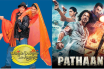 DDLJ poster and Pathaan poster edited