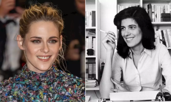 Kristen Stewart file photo and Susan Sontag file photo