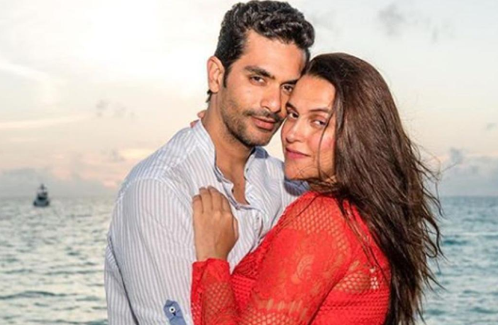 Neha Dhupia and Angad Bedi file photo