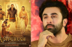 Adipurush poster and Ranbir Kapoor file photo