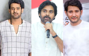 Prabhas, Pawan Kaalyan and Mahesh Babu file photo