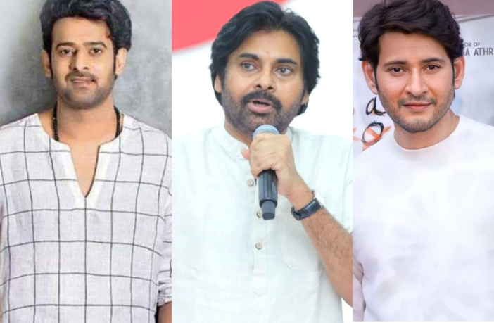 Prabhas, Pawan Kaalyan and Mahesh Babu file photo