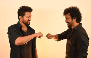 Thalapathy Vijay and Lokesh Kanagaraj photo