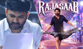 Director Maruthi and Prabhas in The Raja Saab