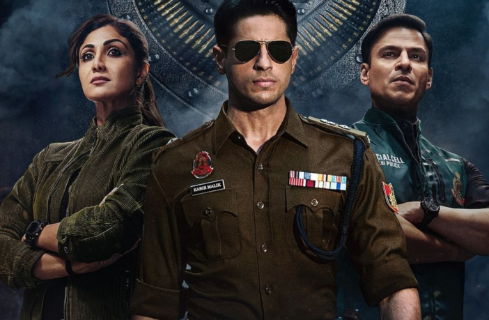 Sidharth Malhotra, Shilpa Shetty and Vivek Oberoi in Indian Police Force poster