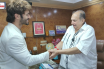 Vidyut Jammwal meets Manoj Desai, film Exhibitor