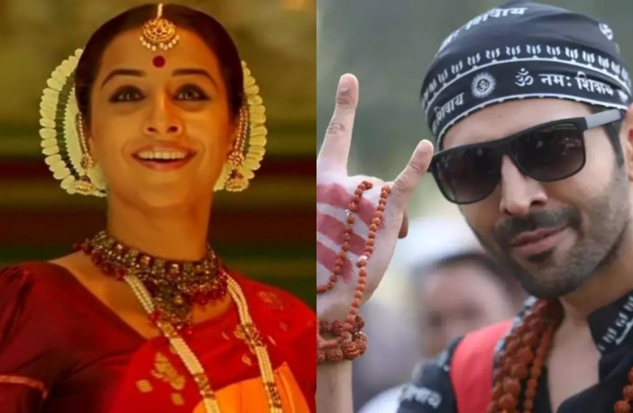 Vidya Balan Manjulika and Kartik Aaryan as Rooh Baba