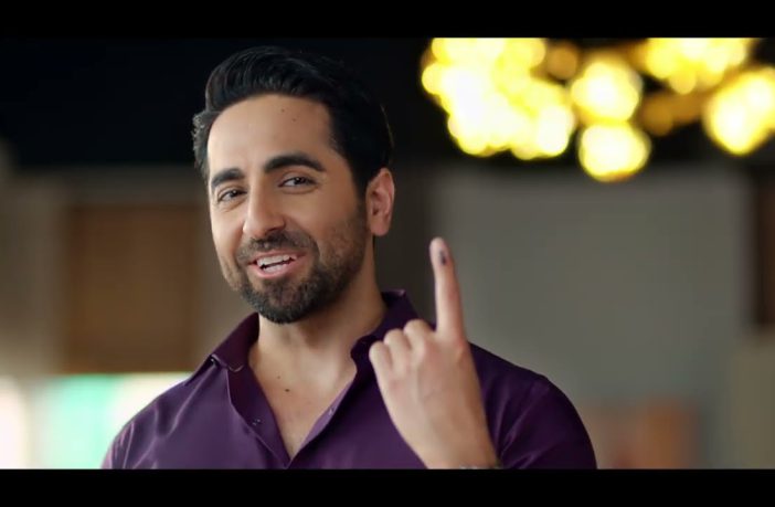 Ayushmann Khurrana promotes voting